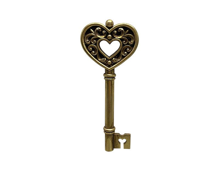 Photo n°1 du produit Déco murale clé coeur doré 7x17cm-478T17-0