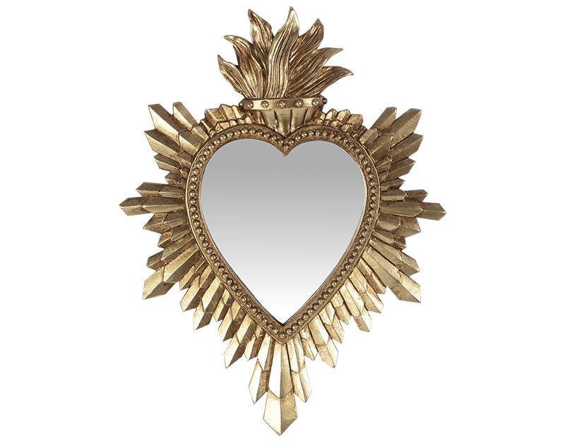 Photo n°1 du produit Déco murale ex-voto doré miroir 16x21cm-523T21-0
