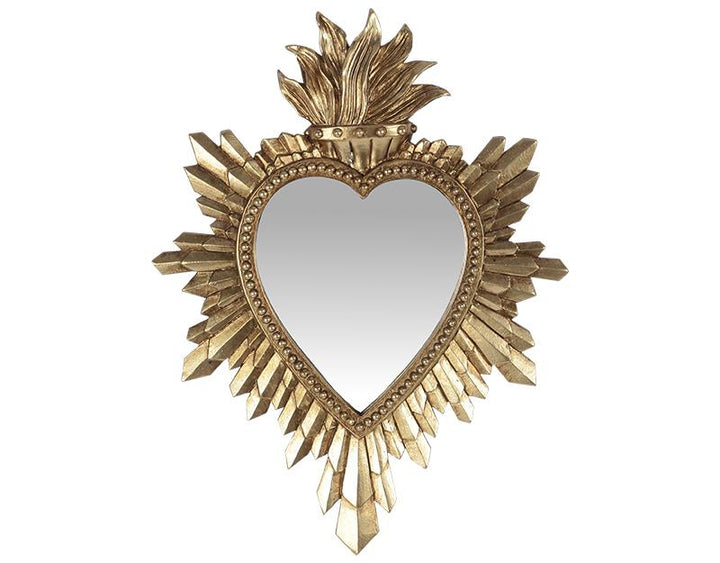 Photo n°1 du produit Déco murale ex-voto doré miroir 16x21cm-523T21-0