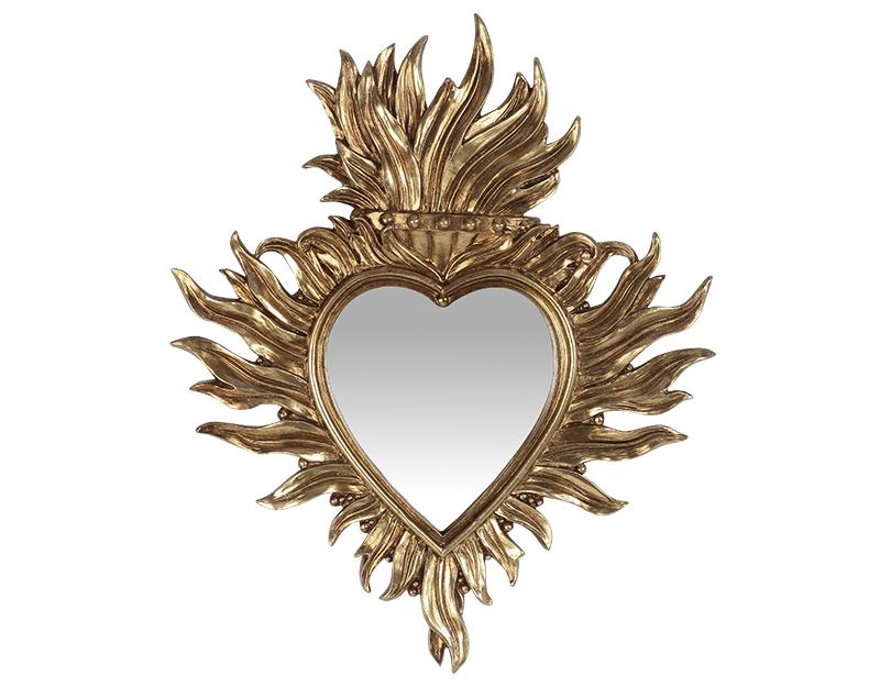 Photo n°1 du produit Déco murale ex-voto doré miroir 21.8x26cm-522T26-0