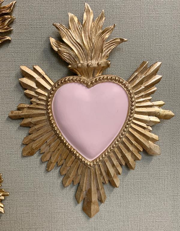 Photo n°3 du produit Déco murale ex-voto rose pâle 14,4x18,5cm-472T18-0