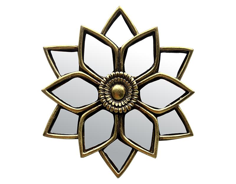 Photo n°1 du produit Déco murale fleur miroir 11,5x12cm-463C12-0