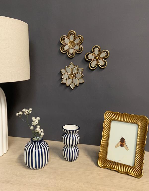 Photo n°2 du produit Déco murale fleur miroir 11,5x12cm-463C12-0
