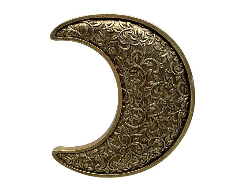 Photo n°1 du produit Déco murale lune motifs doré 15x17.8cm-770C17-0