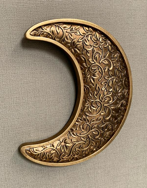 Photo n°3 du produit Déco murale lune motifs doré 15x17.8cm-770C17-0
