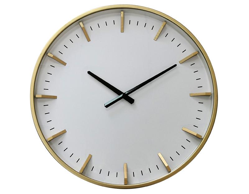 Photo n°1 du produit Horloge blanche et dorée 50cm-H326C50-0