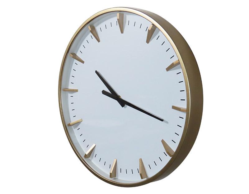 Photo n°2 du produit Horloge blanche et dorée 50cm-H326C50-0
