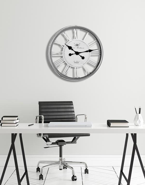 Photo n°2 du produit Horloge chrome ajourée 56cm-H156C56-0