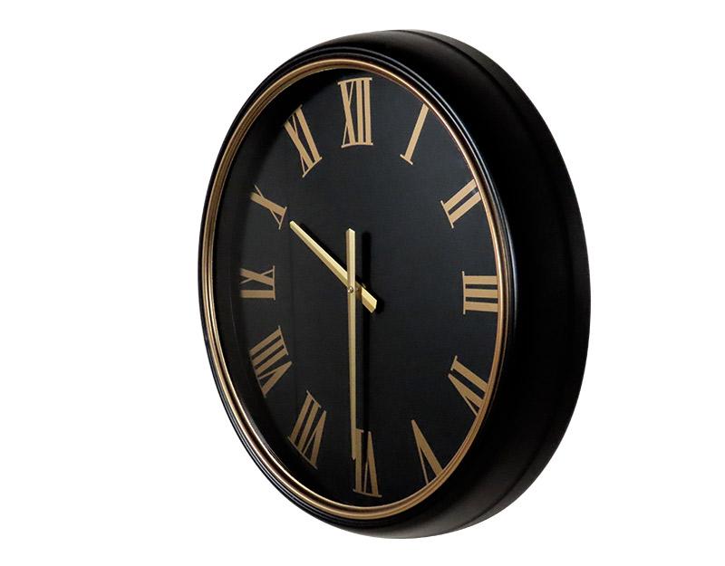 Photo n°2 du produit Horloge classique noire et dorée 50cm-H329C50-0