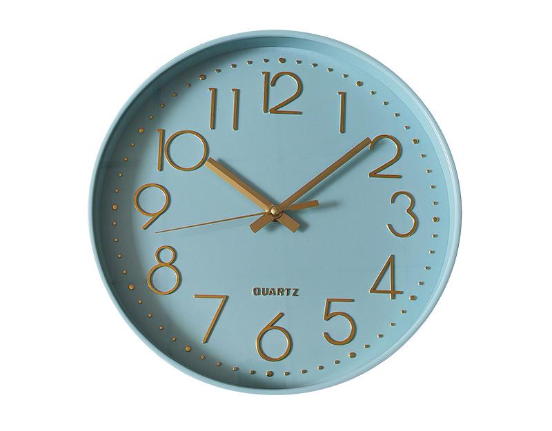 Photo n°1 du produit Horloge color block bleu ciel 30,5cm-H332C30-0
