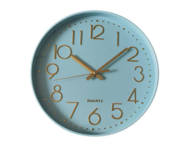 Photo n°1 du produit Horloge color block bleu ciel 30,5cm-H332C30-0