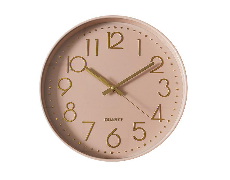 Photo n°1 du produit Horloge color block rose 30,5cm-H331C30-0