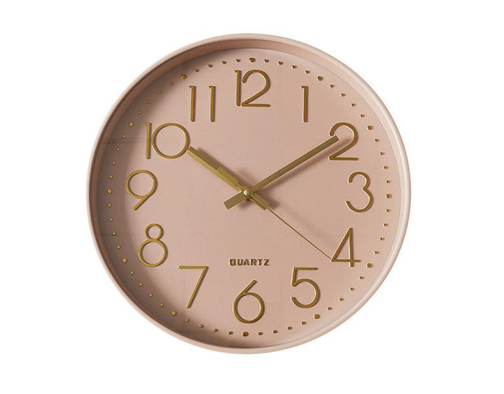 Photo n°1 du produit Horloge color block rose 30,5cm-H331C30-0