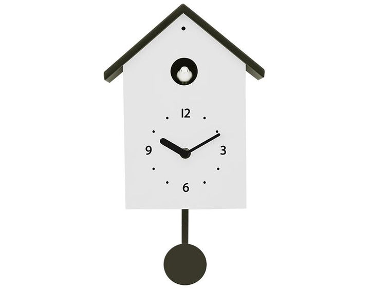 Photo n°1 du produit Horloge coucou blanc et noir 20x10x34.5cm-H366T34-0