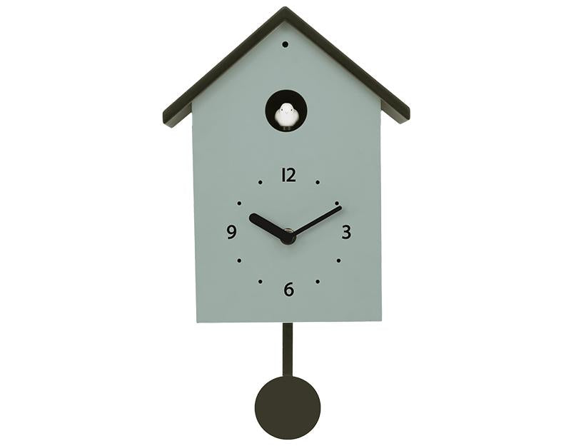 Photo n°1 du produit Horloge coucou vert et noir 20x10x34.5cm-H365T34-0