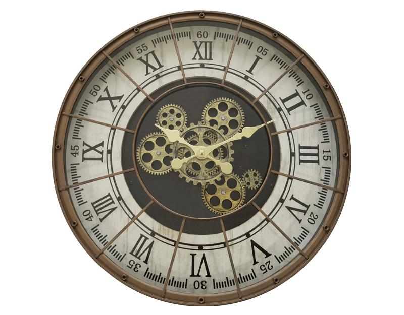 Photo n°1 du produit Horloge mécanismes métal bronze rivets 48cm-H312C48-0