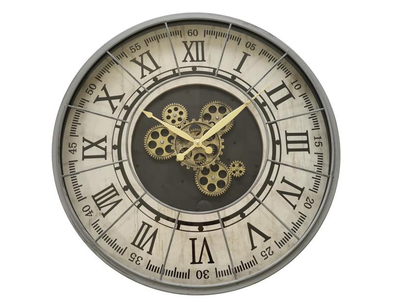 Photo n°1 du produit Horloge mécanismes métal gris 57cm-H311C57-0