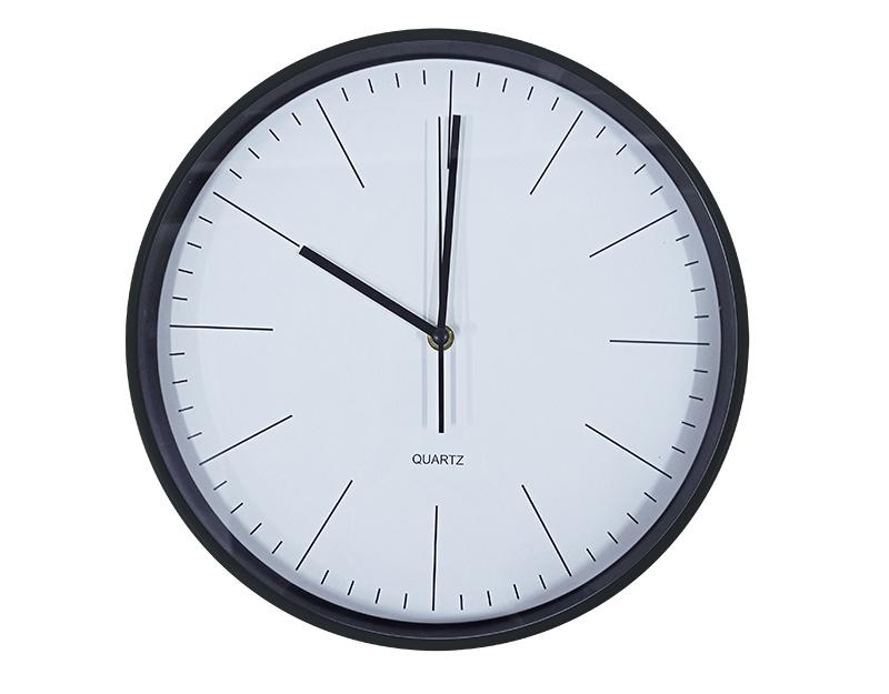 Photo n°1 du produit Horloge noir et blanc 30,5x30,5x4cm-H325NC30-0
