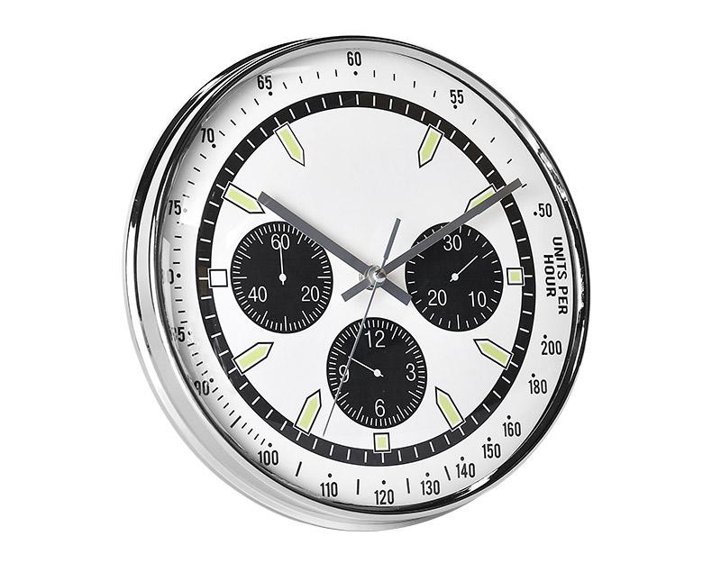 Photo n°2 du produit Horloge ronde effet montre blanche 28cm-H213C28-0