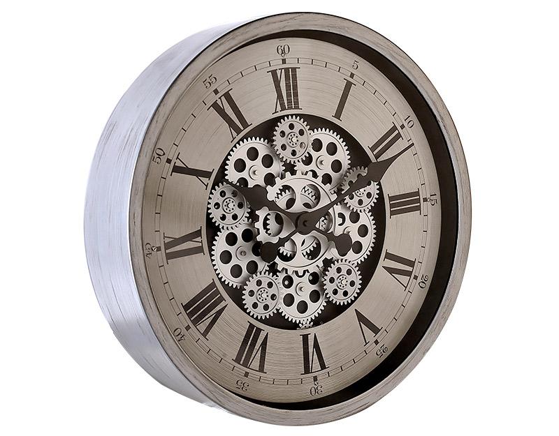 Photo n°2 du produit Horloge ronde mécanisme apparent 46x46x8,5cm-H248C46-0