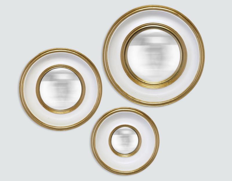 Photo n°1 du produit Lot de 3 miroirs convexes dorés 16, 19 et 23cm-GR103BCTTT-0
