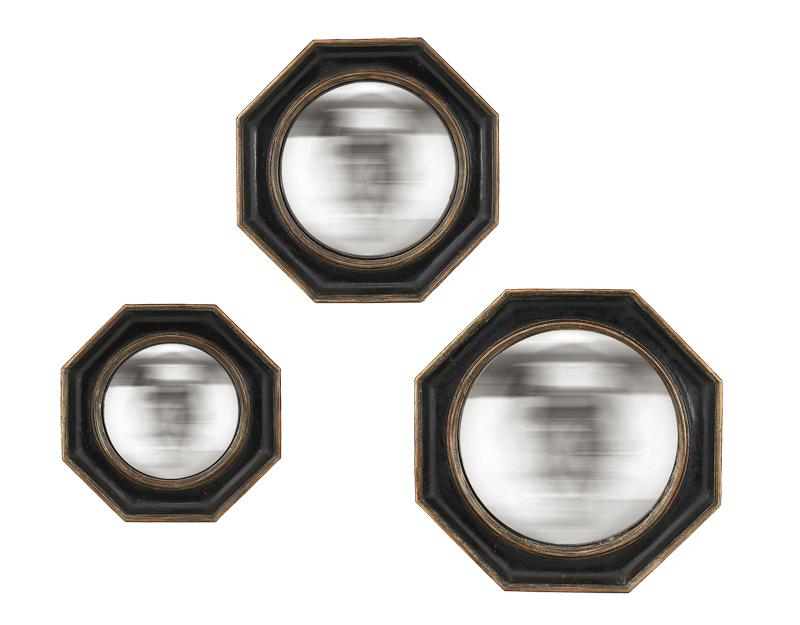 Photo n°1 du produit Lot de 3 miroirs convexes hexagonaux 17, 19 et 22cm-GR560TTT-0