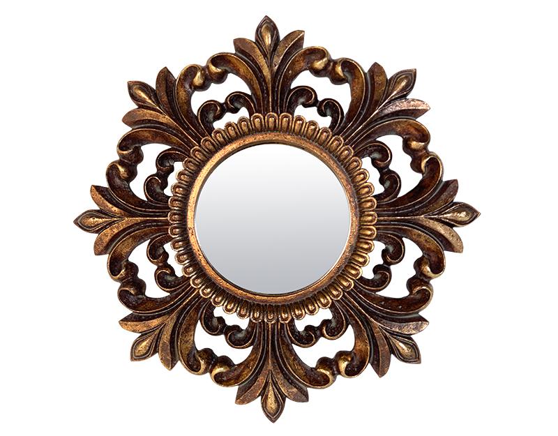 Photo n°1 du produit Miroir ancien patiné 30cm-GR736C30-0