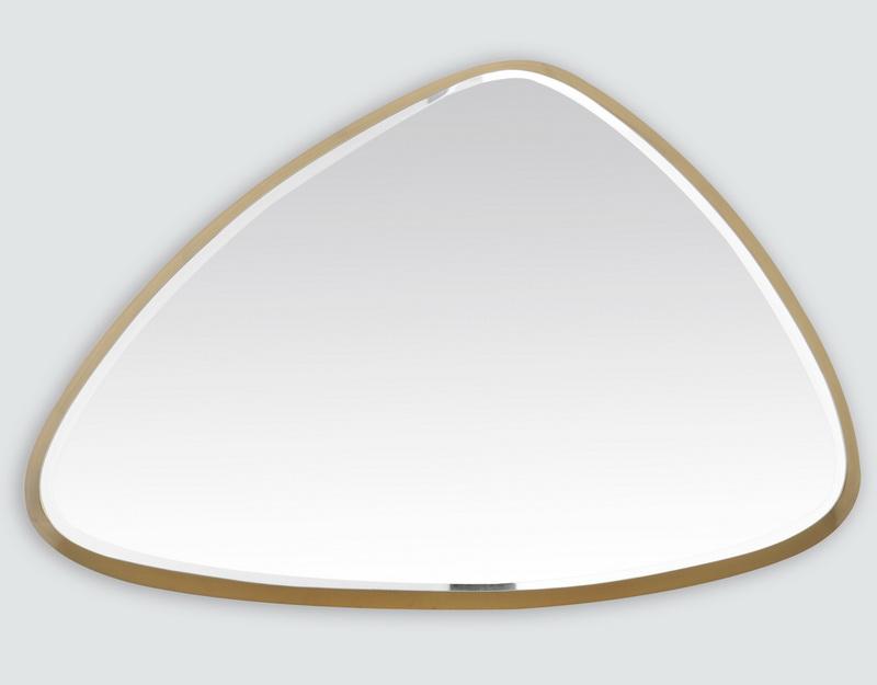 Photo n°1 du produit Miroir biseauté triangle doré 55x35x4cm-GB290T55-0