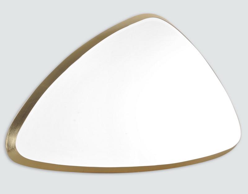 Photo n°1 du produit Miroir biseauté triangle doré 62x42x4cm-GB290T62-0