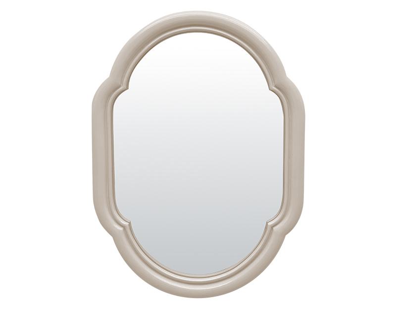 Photo n°1 du produit Miroir color arrondi beige 17,5x23,8cm-GP266T23-0