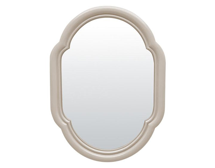 Photo n°1 du produit Miroir color arrondi beige 17,5x23,8cm-GP266T23-0