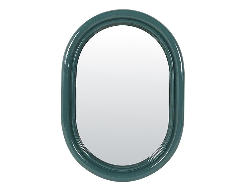 Photo n°1 du produit Miroir color oblong bleu canard 15,8x22cm-GP263T22-0