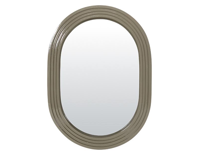 Photo n°1 du produit Miroir color oblong kaki 15,8x22cm-GP267T22-0