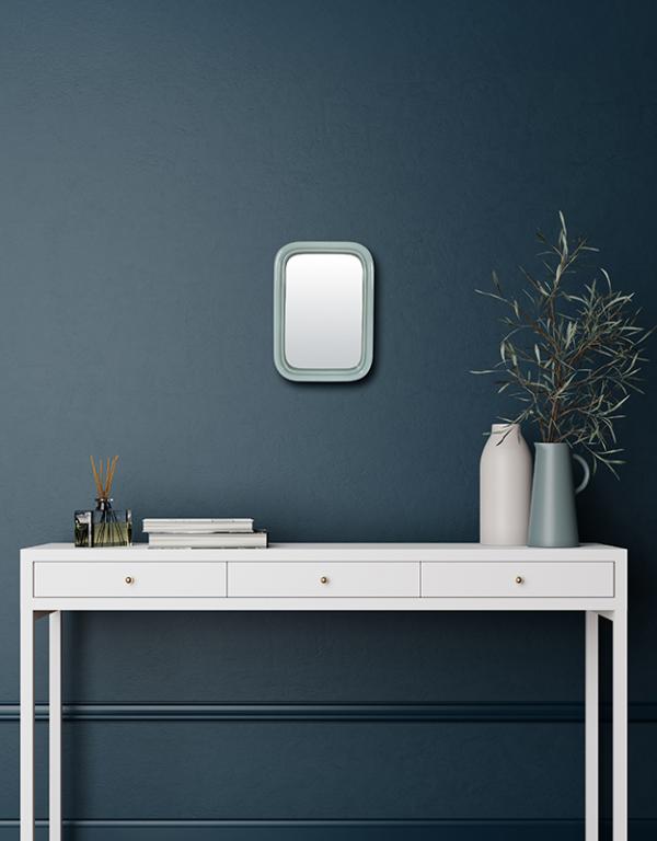 Photo n°2 du produit Miroir color rectangulaire bleu 15,5x22cm-GP262T22-0