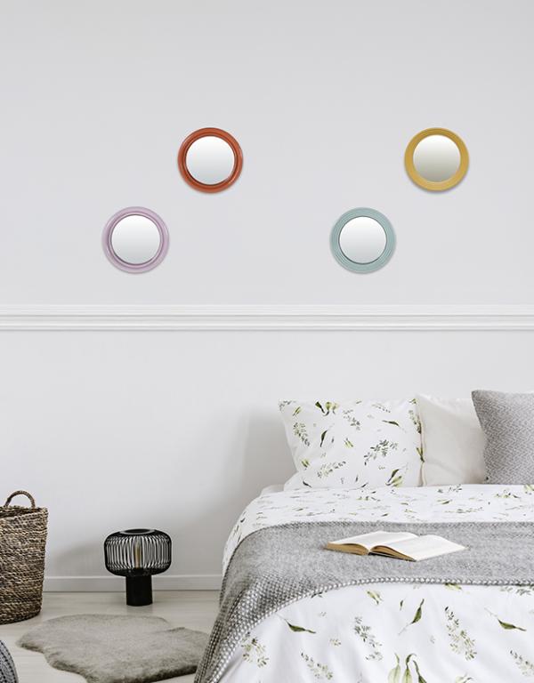 Photo n°2 du produit Miroir color rond bleu 14,5cm-GR261BC14-0