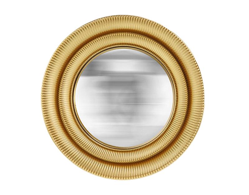 Photo n°1 du produit Miroir convexe doré 18.7cm-GR758C18-0