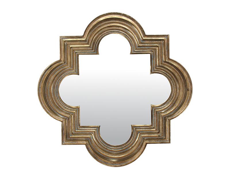 Photo n°1 du produit Miroir design métal doré 69,5cm-GP247T69-0