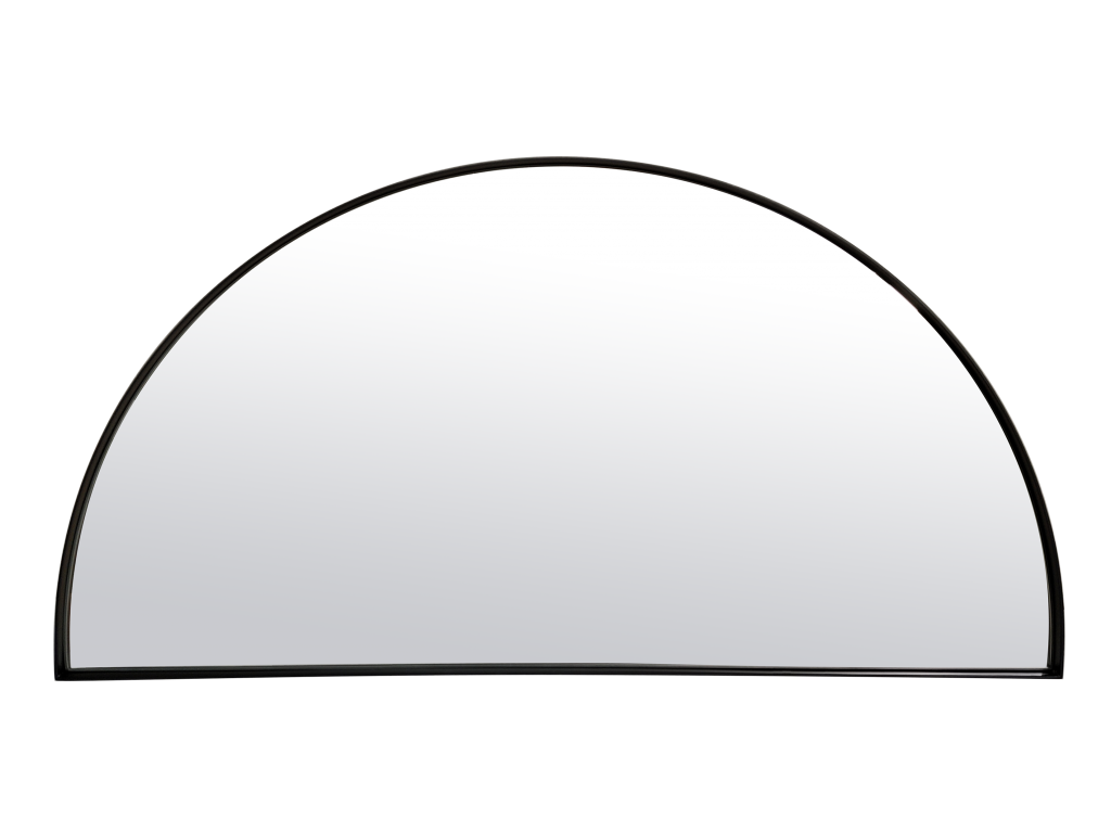 Photo n°1 du produit Miroir fin noir demi cercle 50x100cm-GR519NC100-0