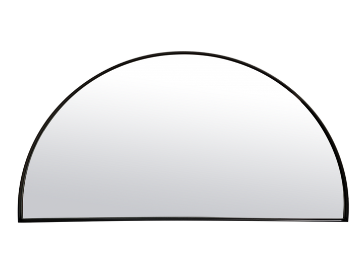 Photo n°1 du produit Miroir fin noir demi cercle 50x100cm-GR519NC100-0