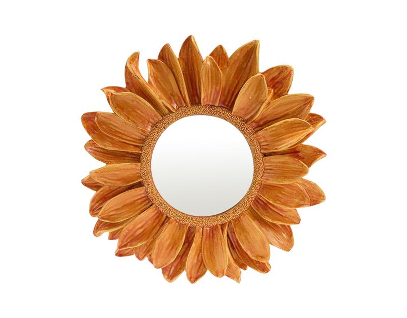 Photo n°1 du produit Miroir fleur orange 17.5cm-GR744C17-0