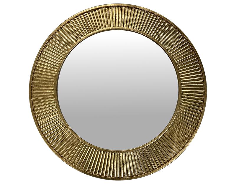 Photo n°1 du produit Miroir métal doré 80cm-GR750C80-0