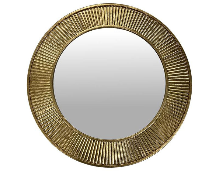 Photo n°1 du produit Miroir métal doré 80cm-GR750C80-0