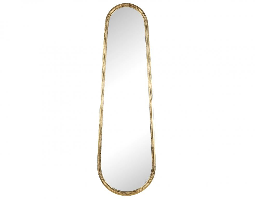 Photo n°1 du produit Miroir métal doré long 30x100cm-GP256T100-0