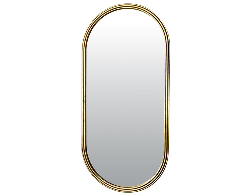 Photo n°1 du produit Miroir métal doré oblong épais 60x130cm-GP253T130-0