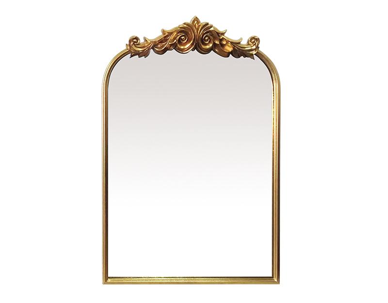MIROIR cintré en partie haute dans un cadre en MIROIR cintré en partie haute dans un cadre en