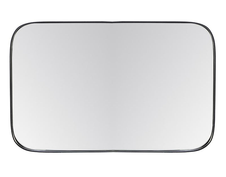 Photo n°1 du produit Miroir rectangulaire aux bords arrondis 100x70cm-GP419NT100-0