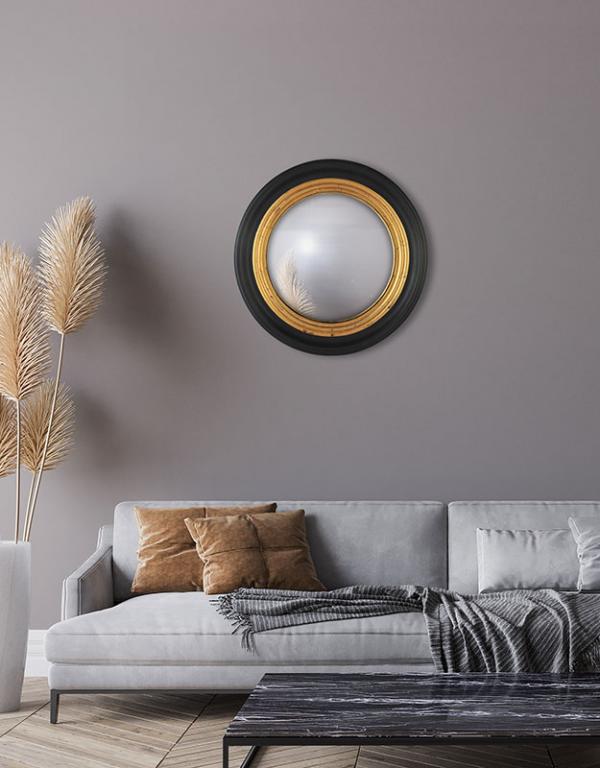 Photo n°2 du produit Miroir rond convexe 50cm int et 64cm ext-GR170NC50-0