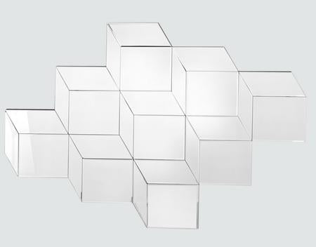 Photo n°1 du produit Miroir sans contour design cube 95x121cm-GP603T120-0