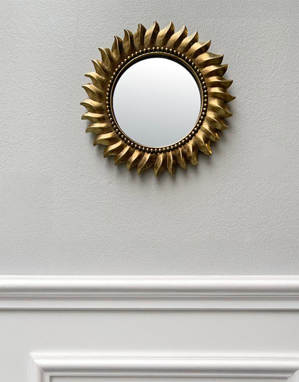 Photo n°2 du produit Miroir soleil doré 18cm-GR761C18-0