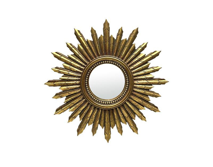 Photo n°1 du produit Miroir soleil doré 30cm-GR717C30-0